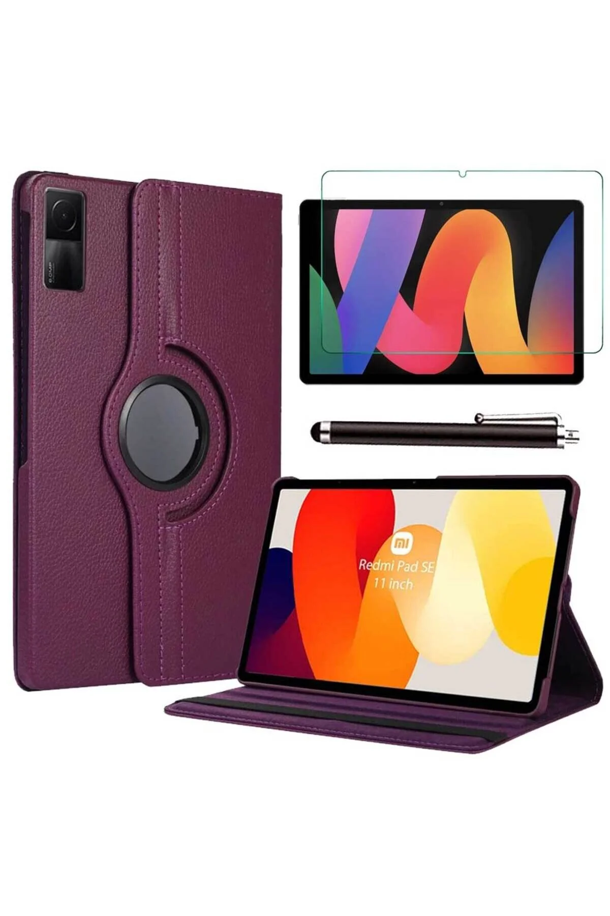 کاور تبلت مجموعه قلم محافظ صفحه نمایش شیشه ای سازگار شیائومی REDMI PAD SE 11 Smart Tech