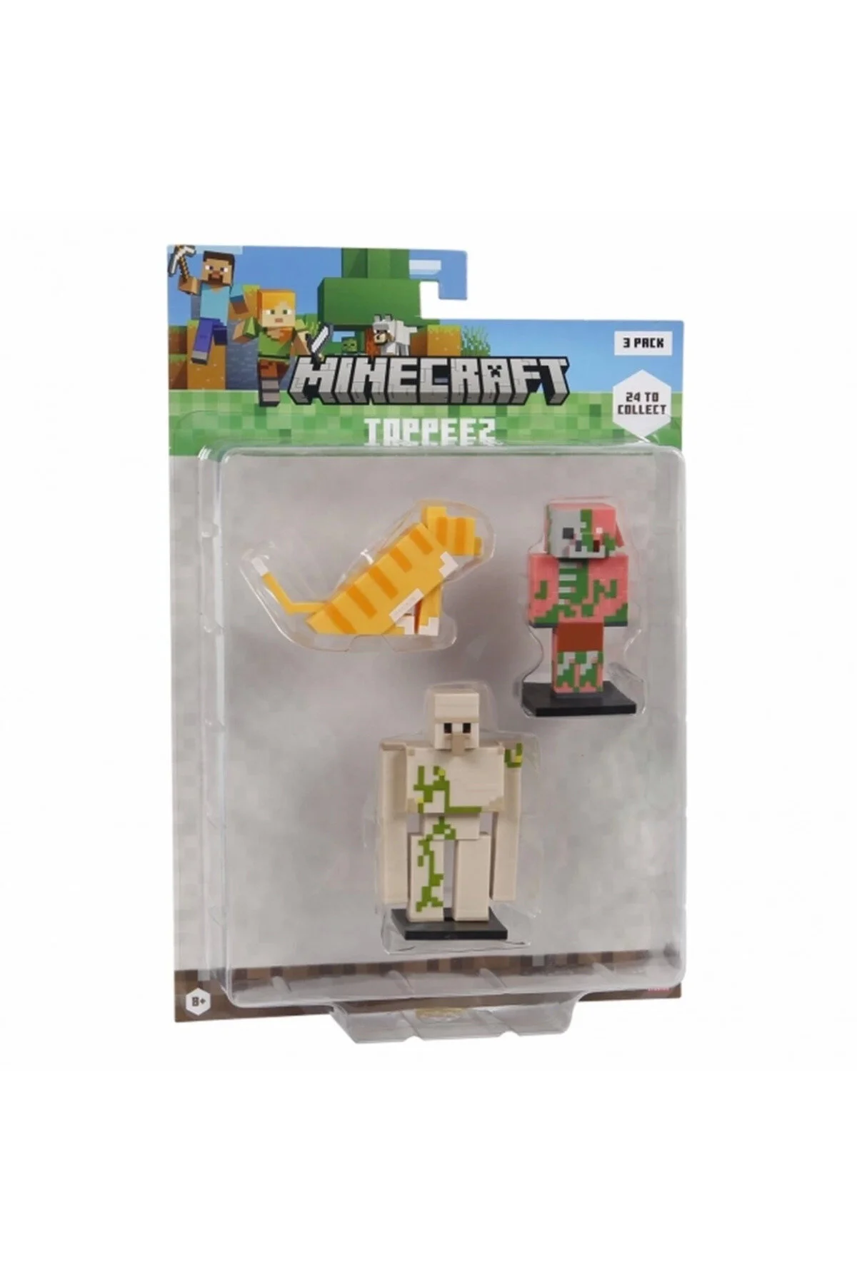 اسباب بازی های آموزشی BFS MINECRAFT 3D FIGUR TOPPEEZ ست 3 تایی Belle Fusion