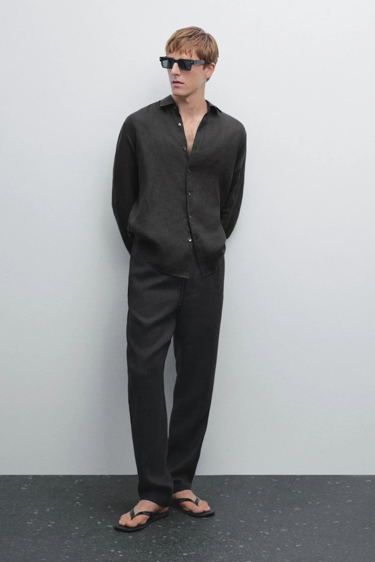 شلوار 100% کتان اورجینال ماسیمو دوتی Massimo Dutti