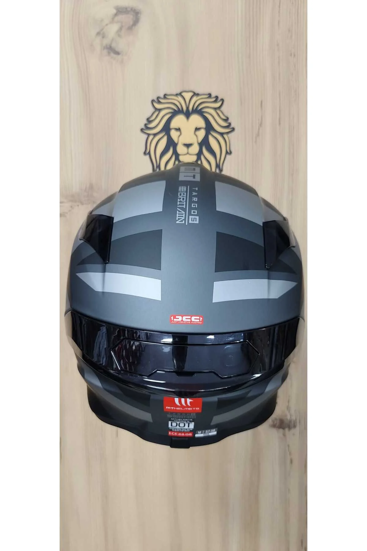 کلاه کاسکت موتورسیکلت ایمنی TARGO S BRITISH C2 FLOW FACE HELMET MATTE MT