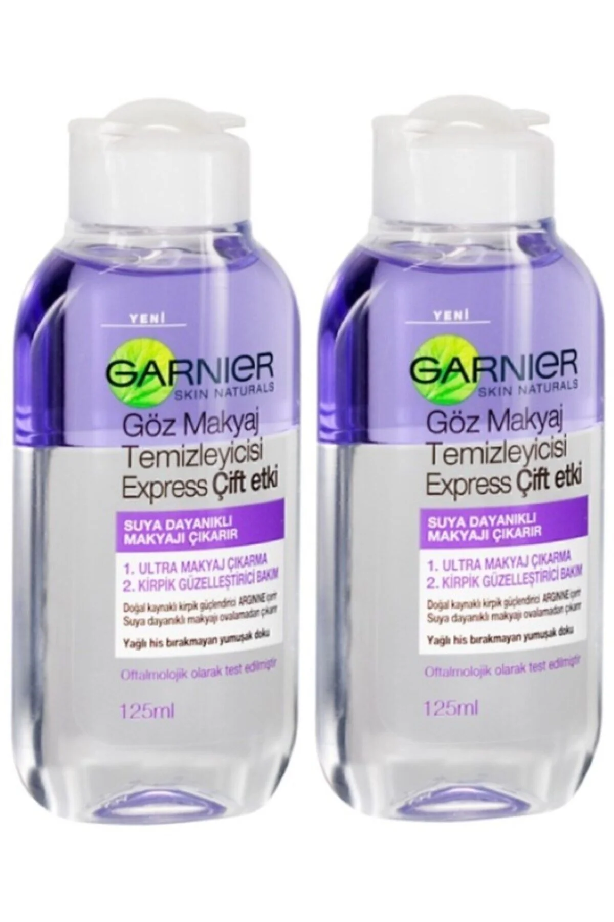 پاک کننده آرایش چشم ابراز اثر دوگانه 125 میل X 2 قطعه Garnier