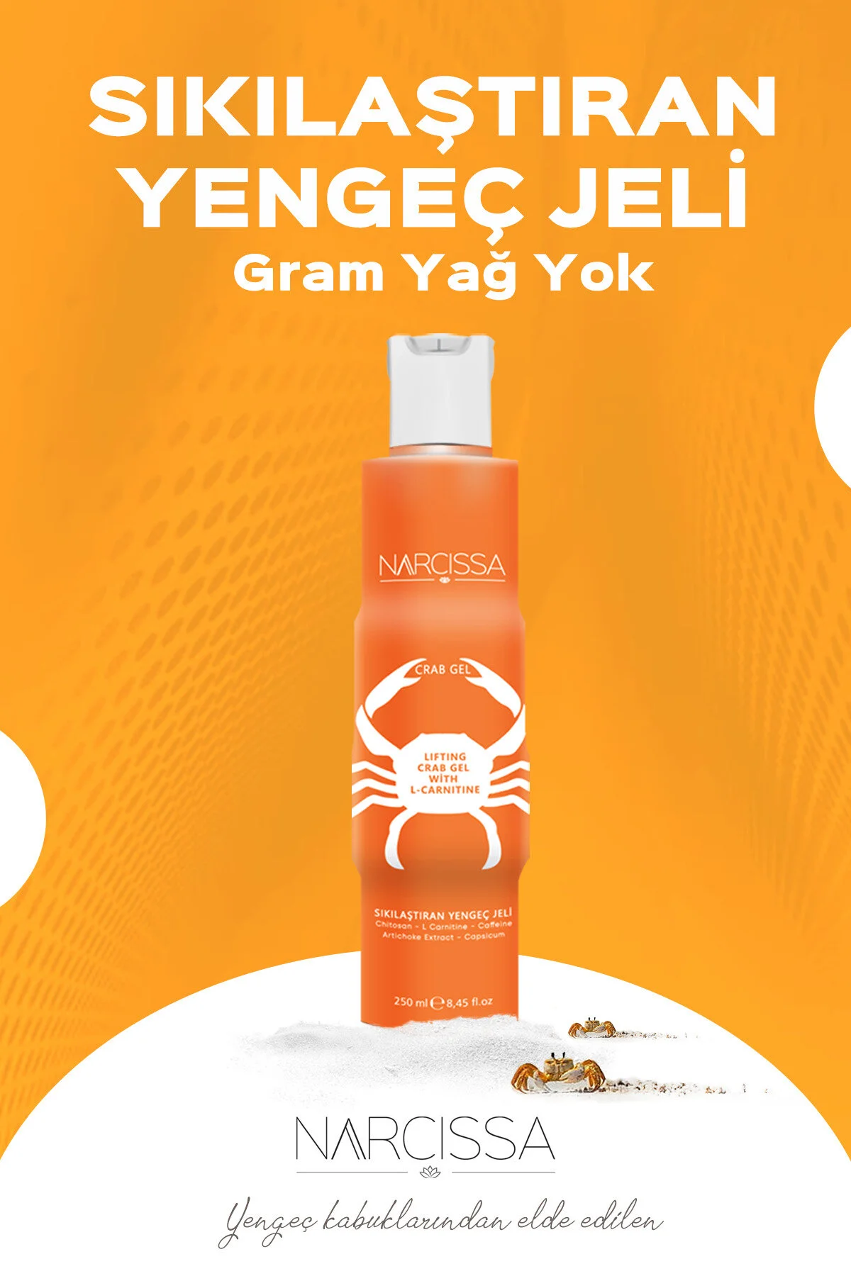 کرم سلولیت ژل خرچنگ سفت کننده اورجینال Narcissa