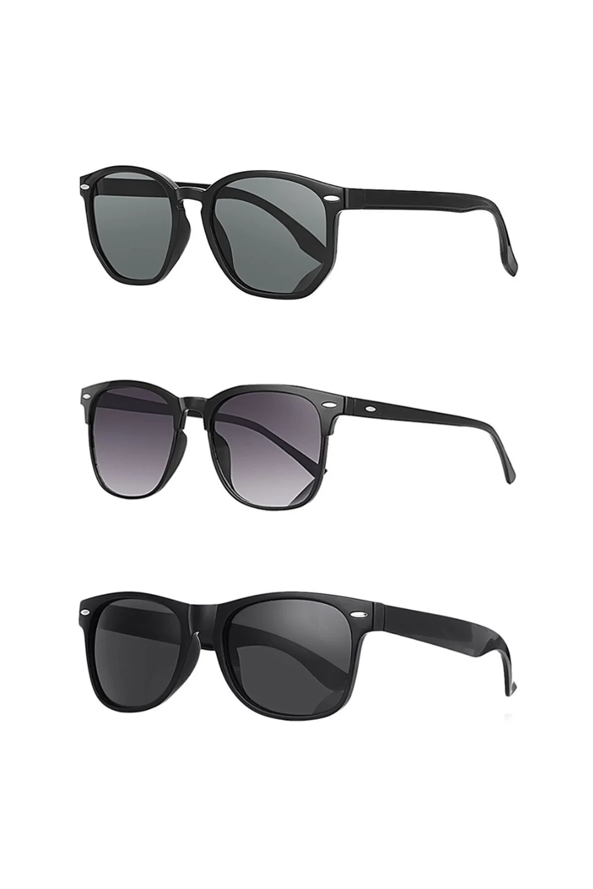عینک آفتابی محافظت شده UNISEX 3 قطعه فرصت اورجینال Kinary