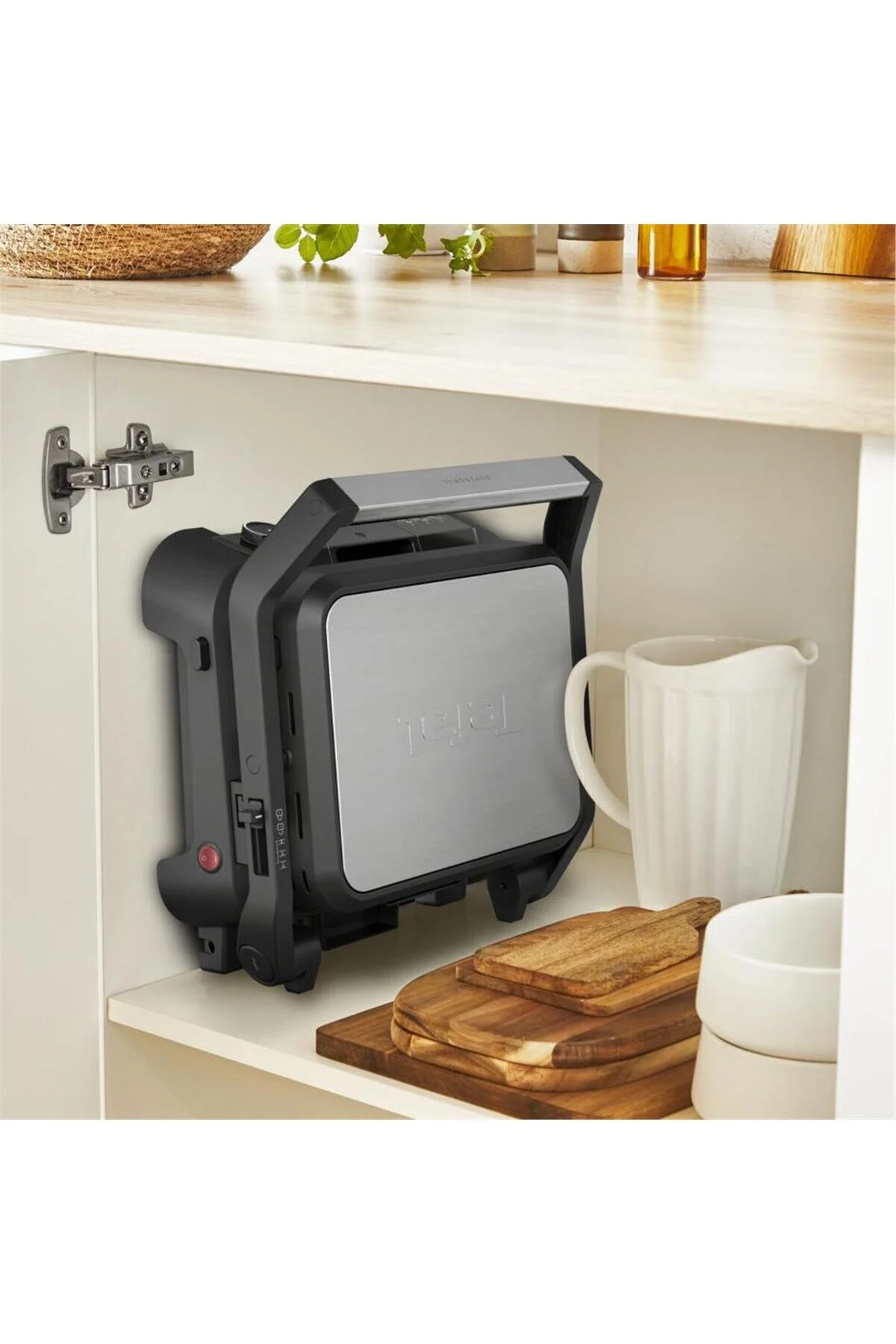 دستگاه ساندویچ و تست کباب پز توستر SUPERGRILL 3IN1 6 SLICE ظرفیت 2000 وات INOX اورجینال TEFAL