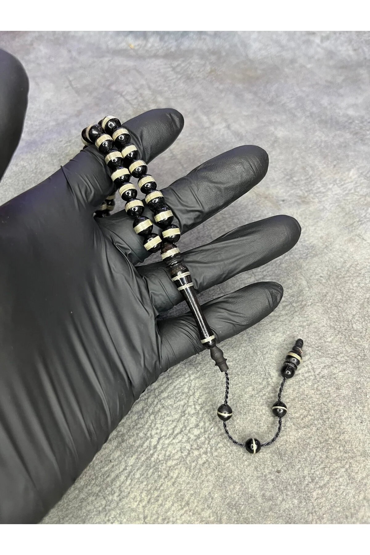 تسبیح ROSARY KUKA طبیعی سطح بالا با سیستم مارپیچ برنج Mos Tespih