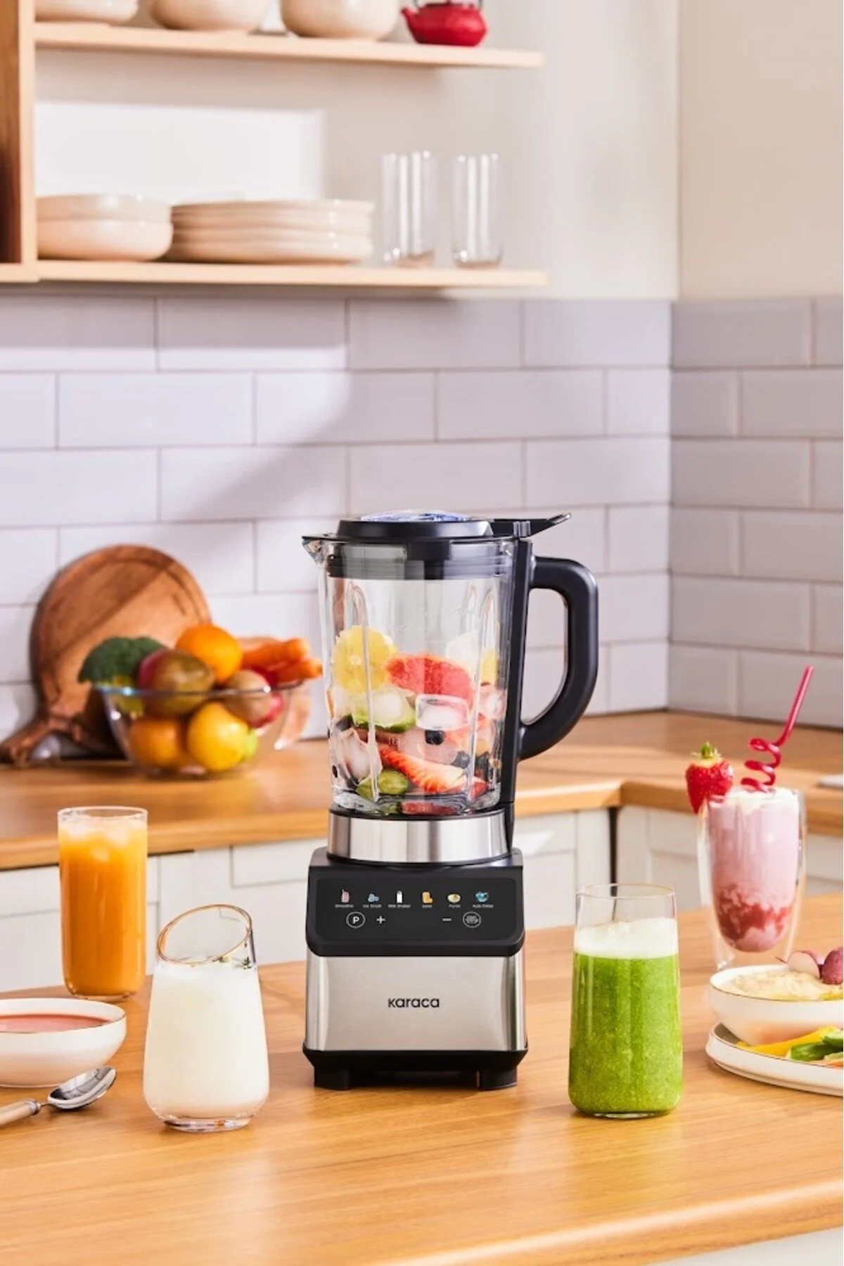 مخلوط کن شخصی اسموتی صفحه لمسی INOX 1200W کاراجا Karaca