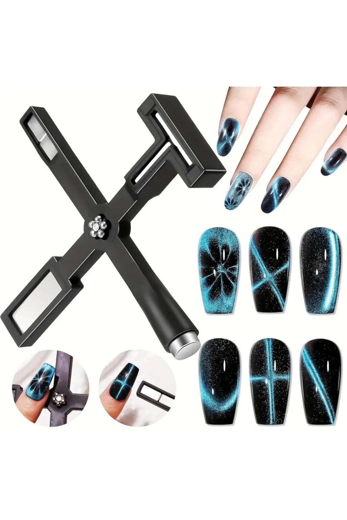 لاک ناخن کدی‌گوزی 5 در 1 با مگنت مخصوص aba nails
