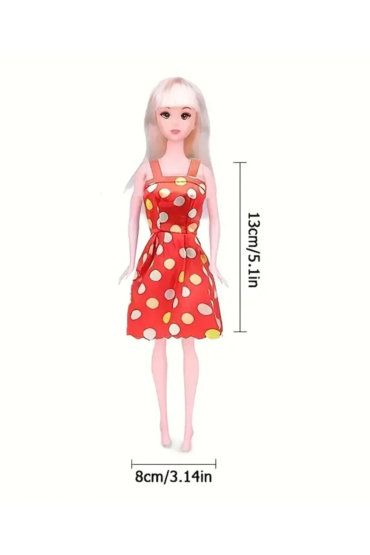 عروسک های اسباب بازی و لوازم جانبی ست لباس 20 پارچه 4 جفت کفش 8 تیکه از ترکیه CT-TOYS