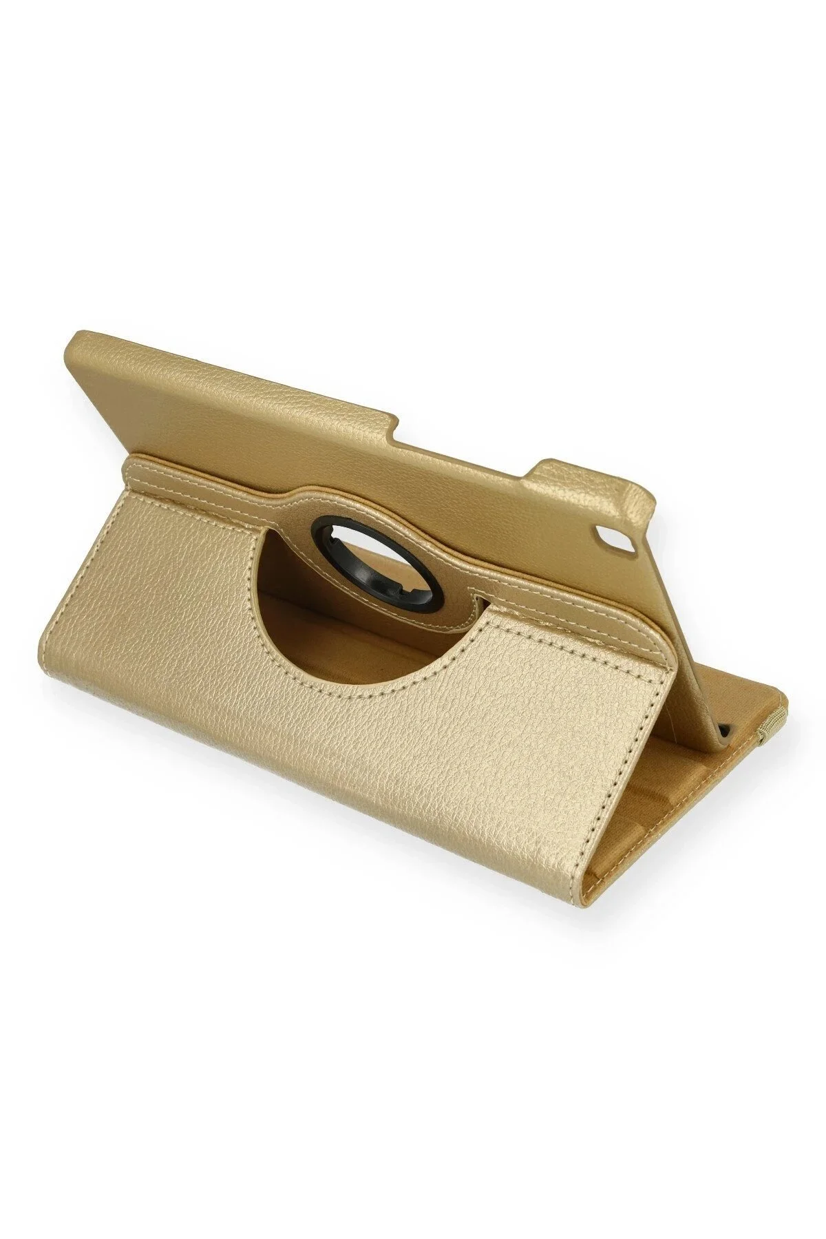 کاور تبلت قاب چرمی SAMSUNG GALAXY TAB A 8 CASE 360 ​​ طلایی CepteToptan