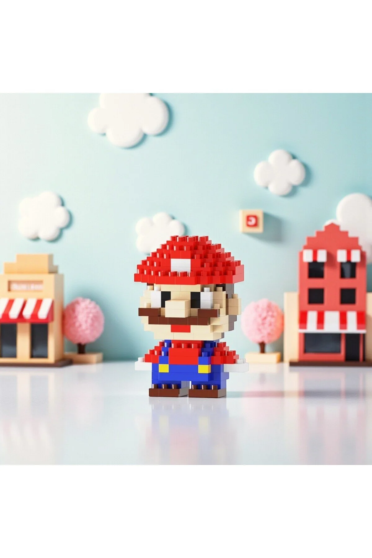 پازل سه بعدی | PINKYDAY SUPER MARIO – مجموعه مینی بلوک با هدیه شگفت انگیز SUNSTER COMPANY™ 162 قطعه Bricks