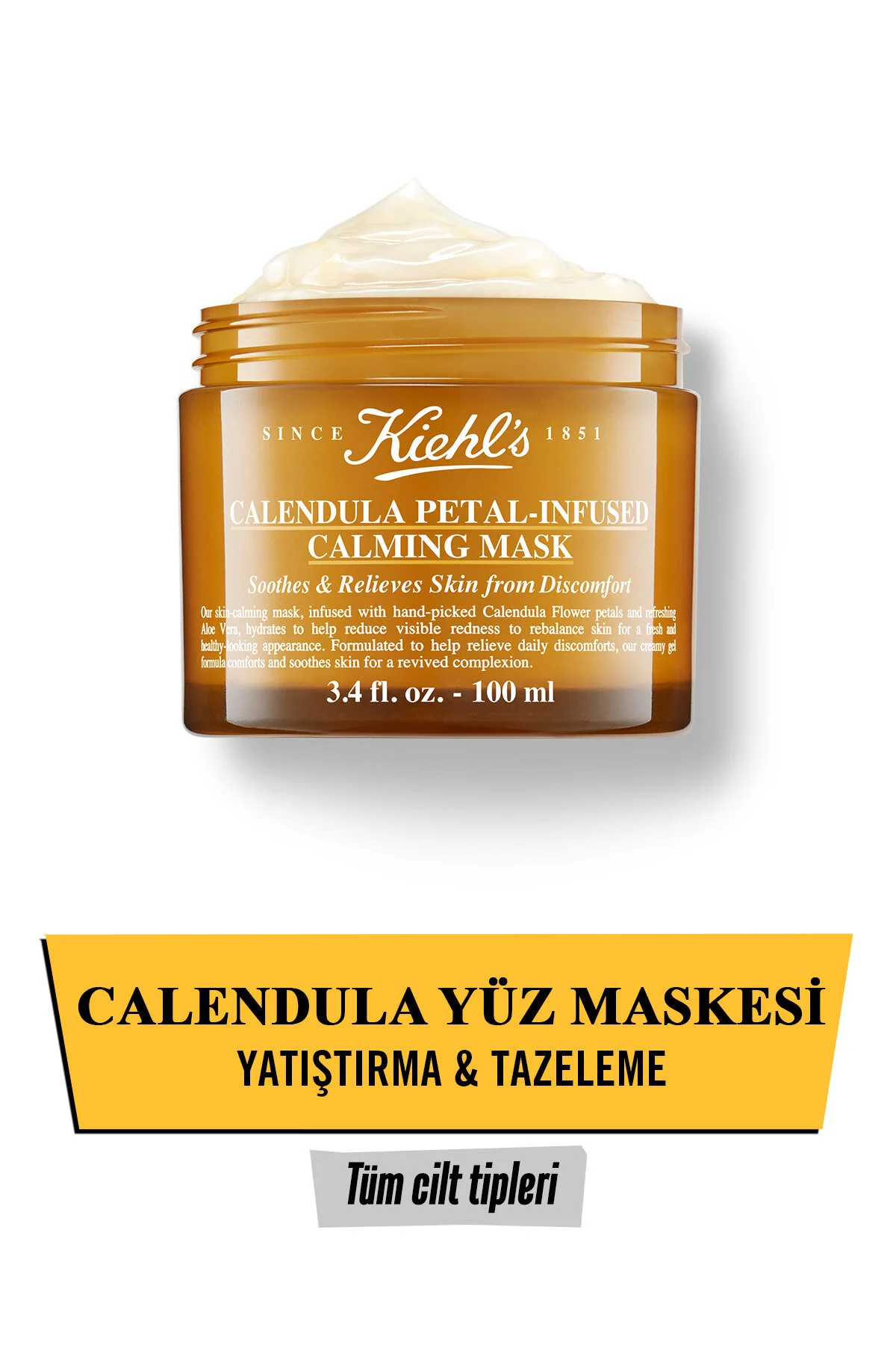 ماسک صورت تقویم گل مخملی عصاره و مرطوب کننده 100 میل Kiehl's