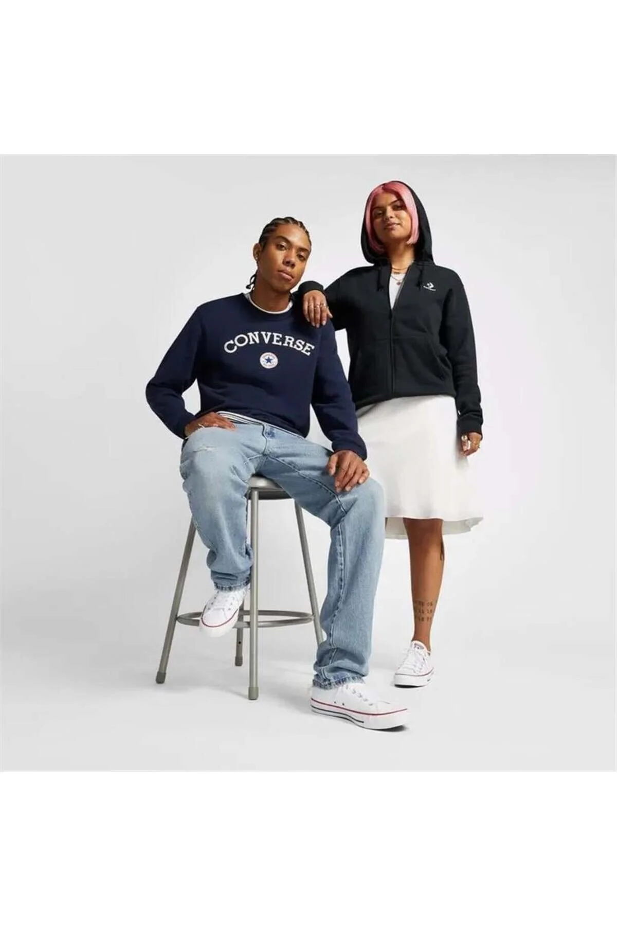 کفش پیاده روی اسپرت مردانه آل استار چاک تیلور E سفید کانورس Converse