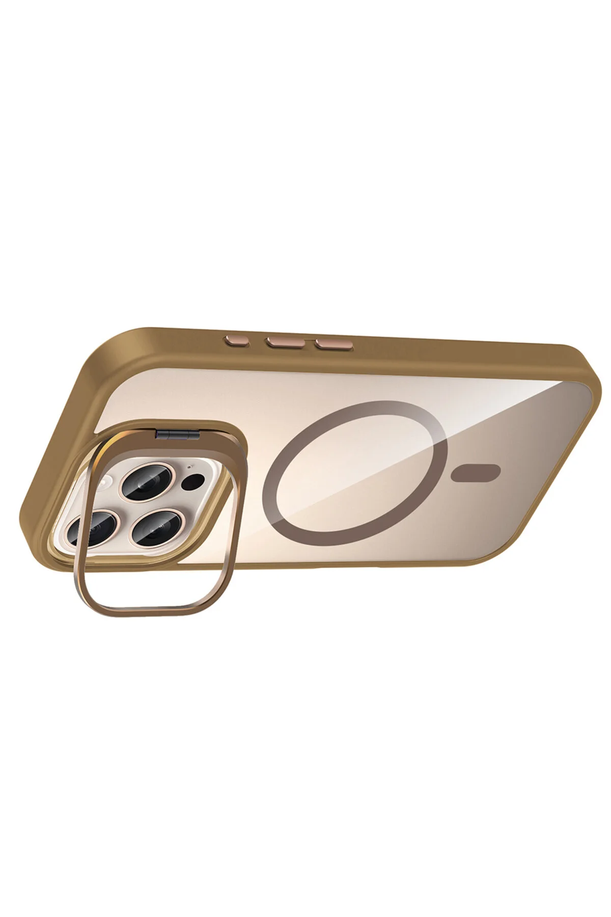 کاور و قاب محافظ IPHONE 16 PRO MAX ETRO با پایه لنز دوربین هدیه شارژ M SAFE PEMB Genel Markalar
