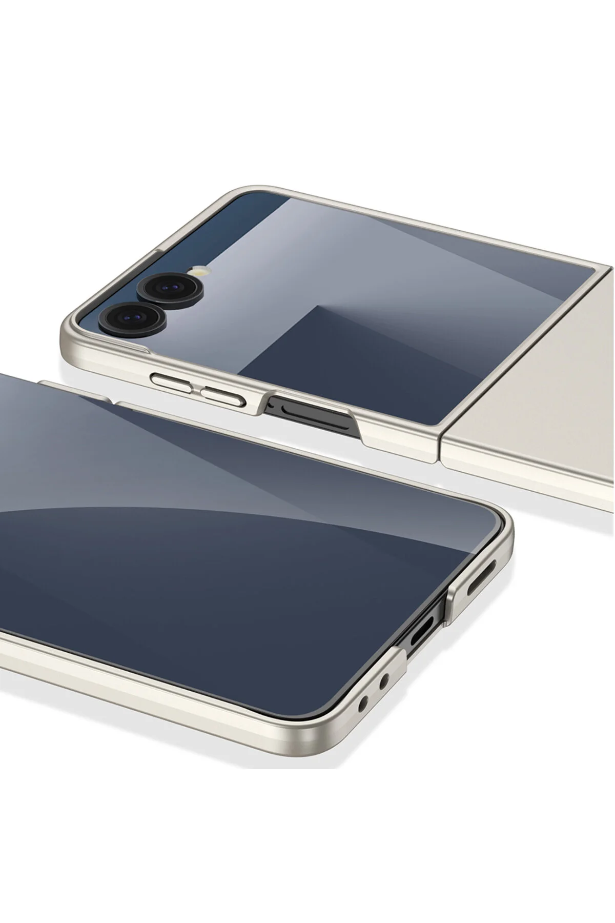 کاور و قاب پوشش محافظ سیلیکونی مات فوق‌العاده نازک بدون علامت SAMSUNG GALAXY Z FLIP 7 CASE halkhouse
