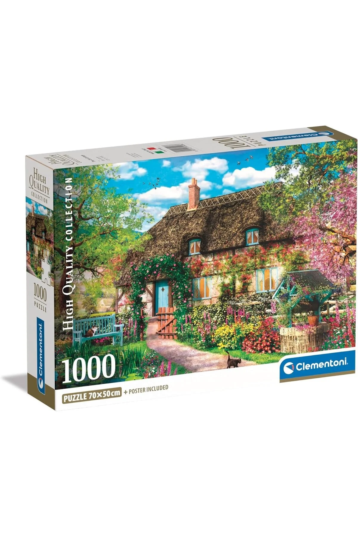 پازل HATPS 1000 قطعه مجموعه با کیفیت بالا کلبه قدیمی جعبه جمع و جور SHOPBLUE 1094633 STOREMAX