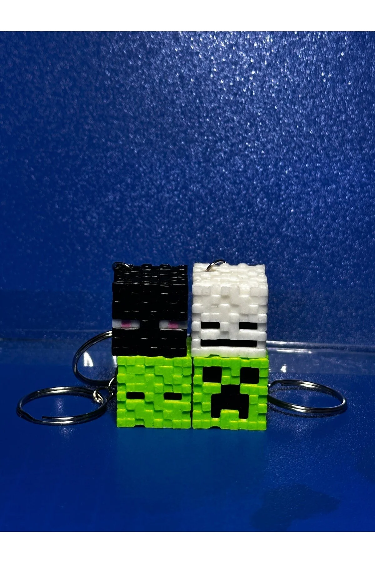 ست جاکلیدی و کیف 4 تکه فیگور MINECRAFT 4PCS Store