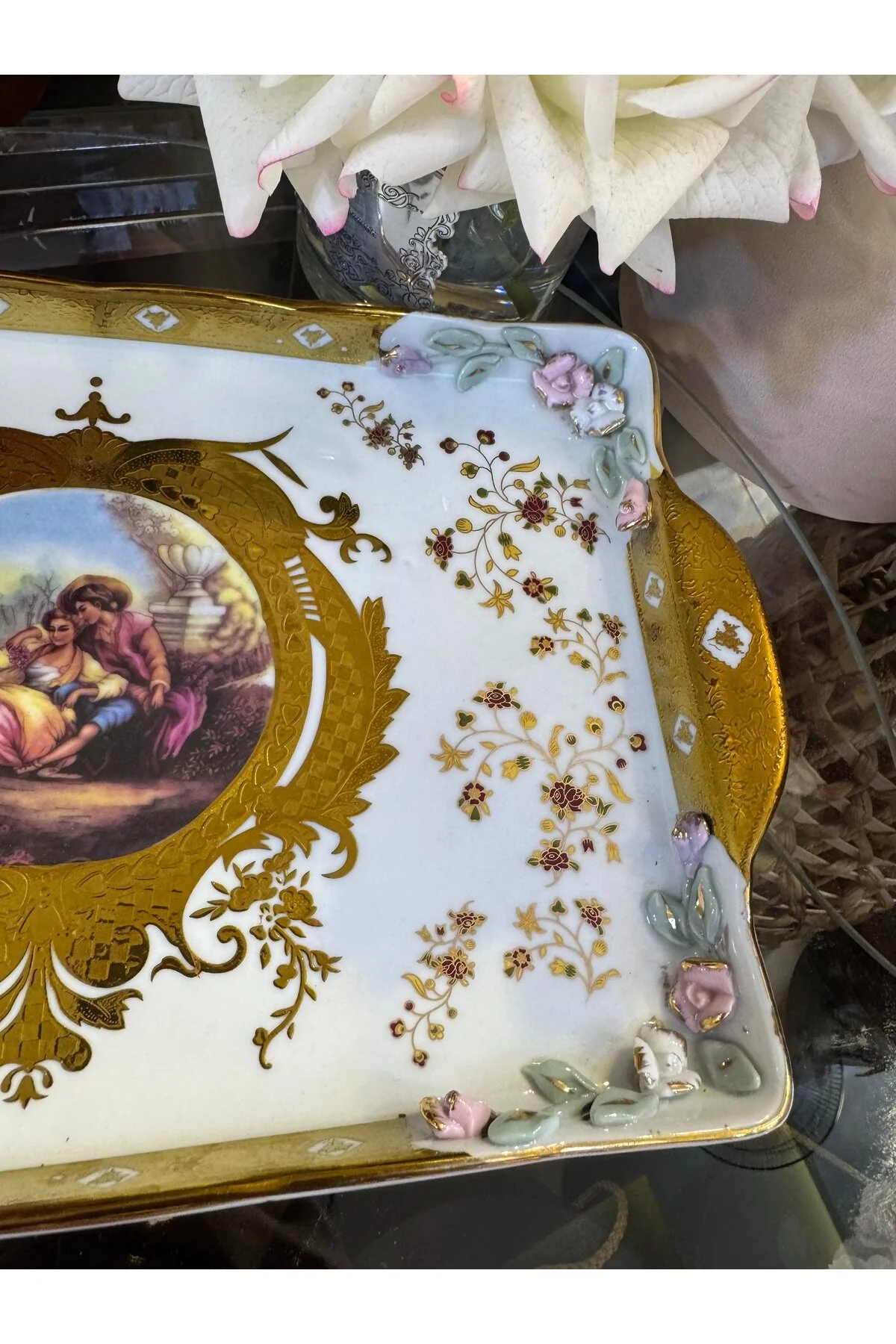 سینی پرسلن ESTERHOMEDECOR 37 22 سانتی متر hediye