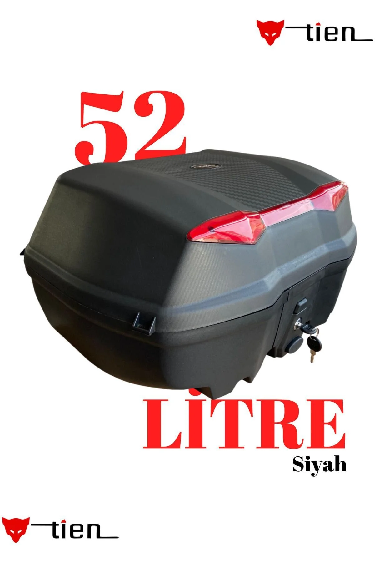 کیف موتورسیکلت کیسه موتور سیکلت 52 لیتری قفل اتوماتیک از جمله BRACK BRING PAD TİEN MOTOR