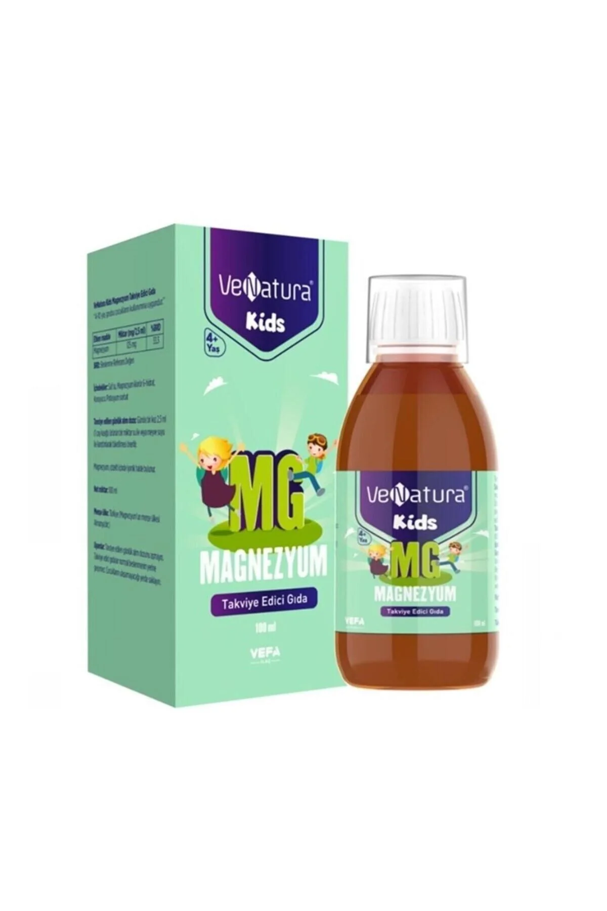 مکمل ویتامین و مینرال مگنزیم مخصوص کودکان 100 میلی لیتر واناتورا Venatura
