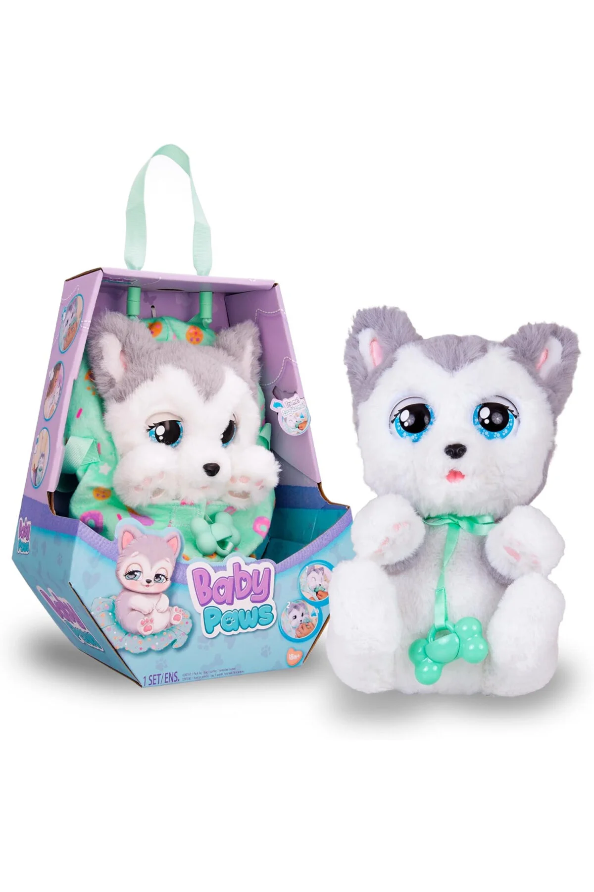 اسباب بازی های پشمی GP BABY PAWS BAW00000 PUPY WITH VOICE 20CM PELUS 917620IM 4 GIOCHI PREZIOSI