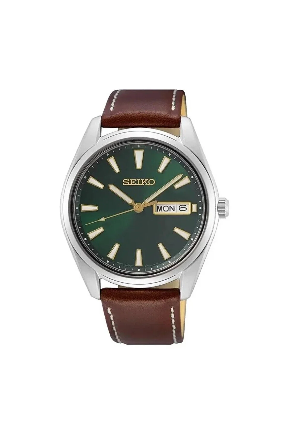 ساعت مردانه چرمی سبز SUR449P 12 40 میلی متر سیکو اورجینال Seiko