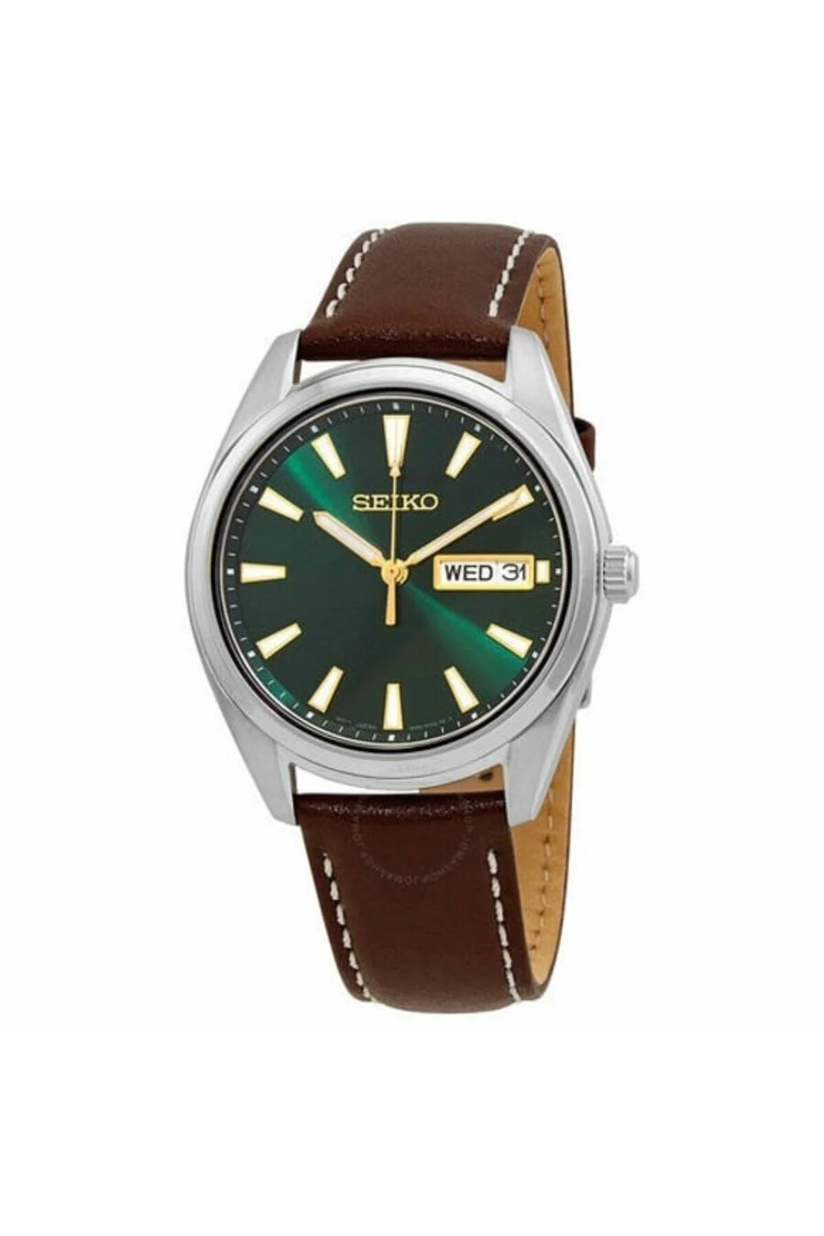 ساعت مردانه چرمی سبز SUR449P 12 40 میلی متر سیکو اورجینال Seiko