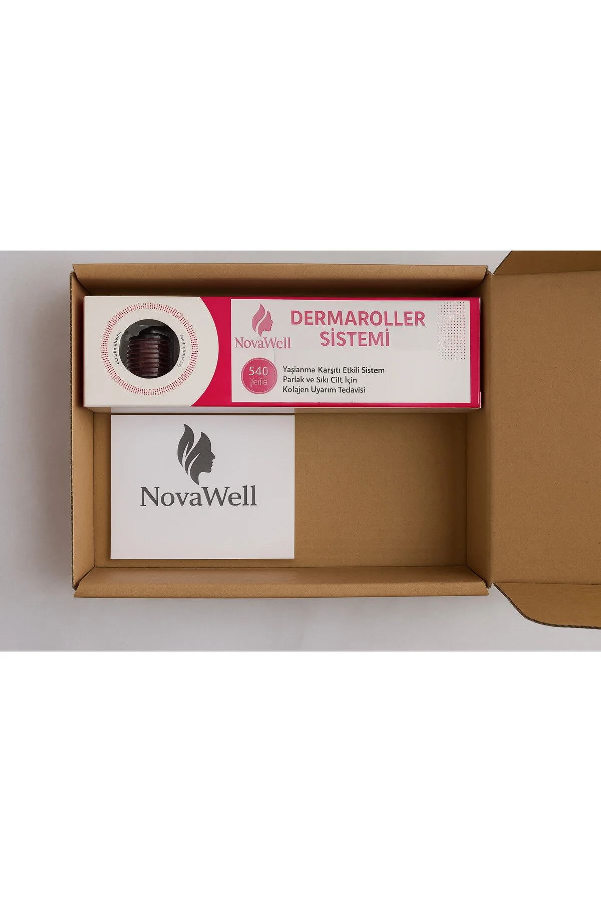 درمارولر DERMAROLLER TITANIUM 540 با NIGNE 0.5 میلی متر Kozmetik