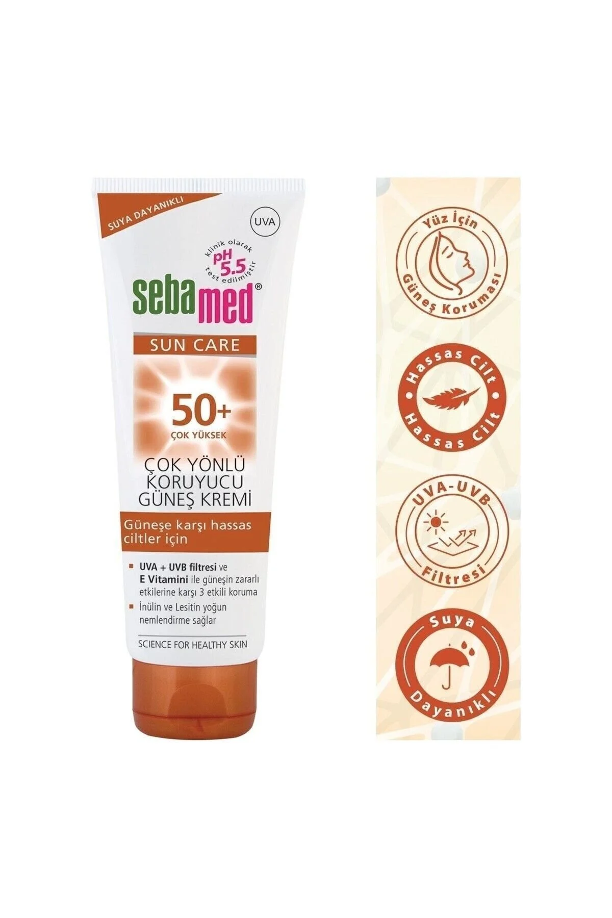 Sebamed ضدآفتاب چندکاره با SPF 50 و حفاظتی 75 میلی لیتر 4103040898531