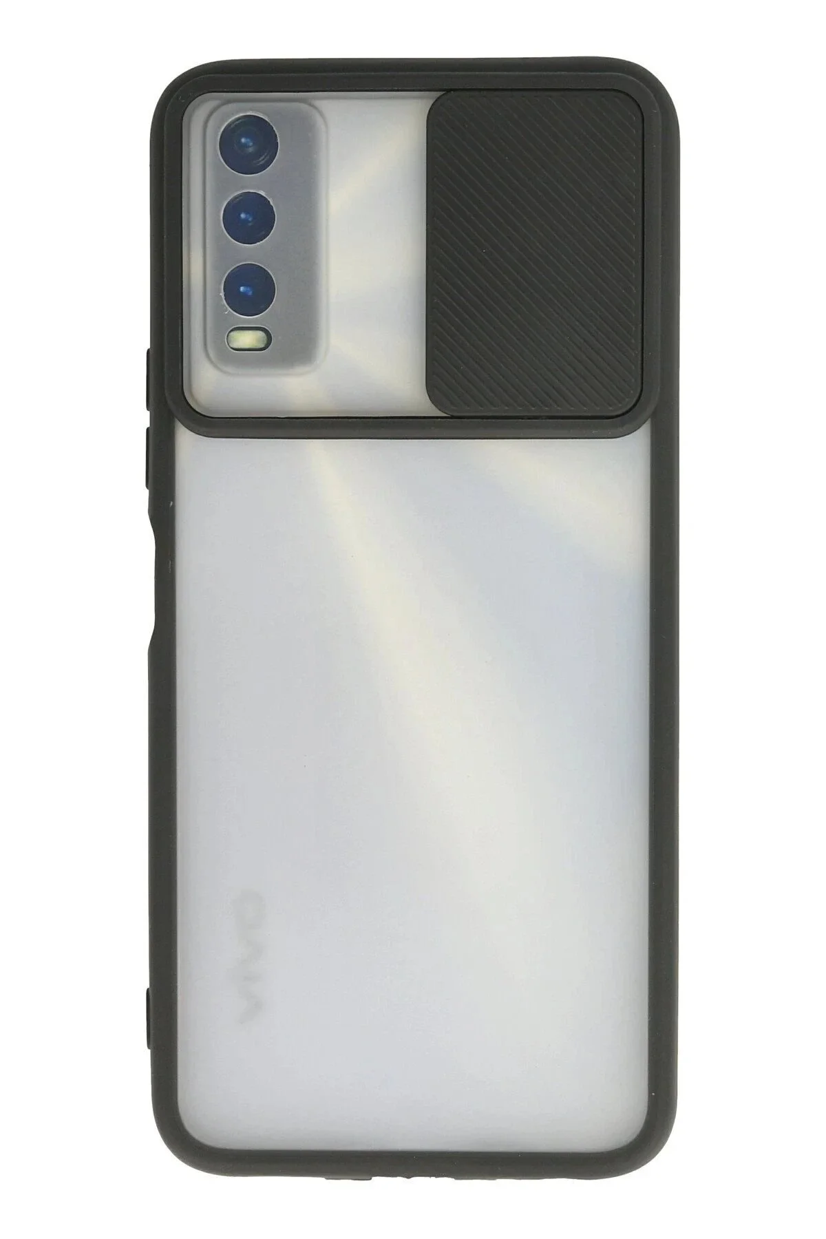 کاور و قاب VIVO CASE PALM FROSTED CAMERA SLIDER مشکی VB4485 CepteToptan