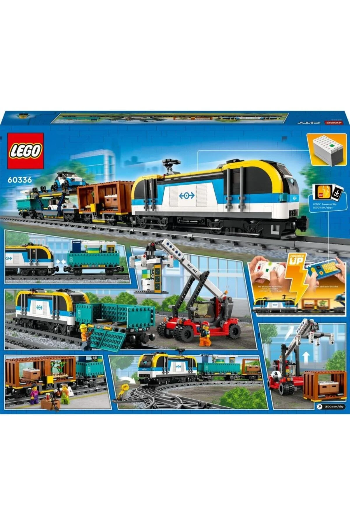 لگو و اسباب بازی های ساخت محور قطار باری شهر 60336 LEGO