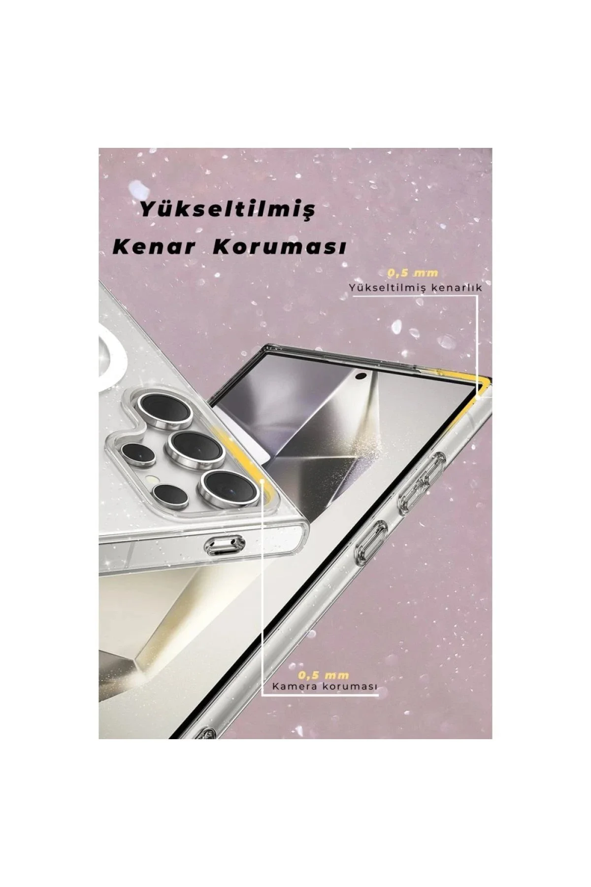 کاور و قاب SAMSUNG GALAXY S23 FE CASE STAR MAGSAFE COVER شفاف CepteToptan