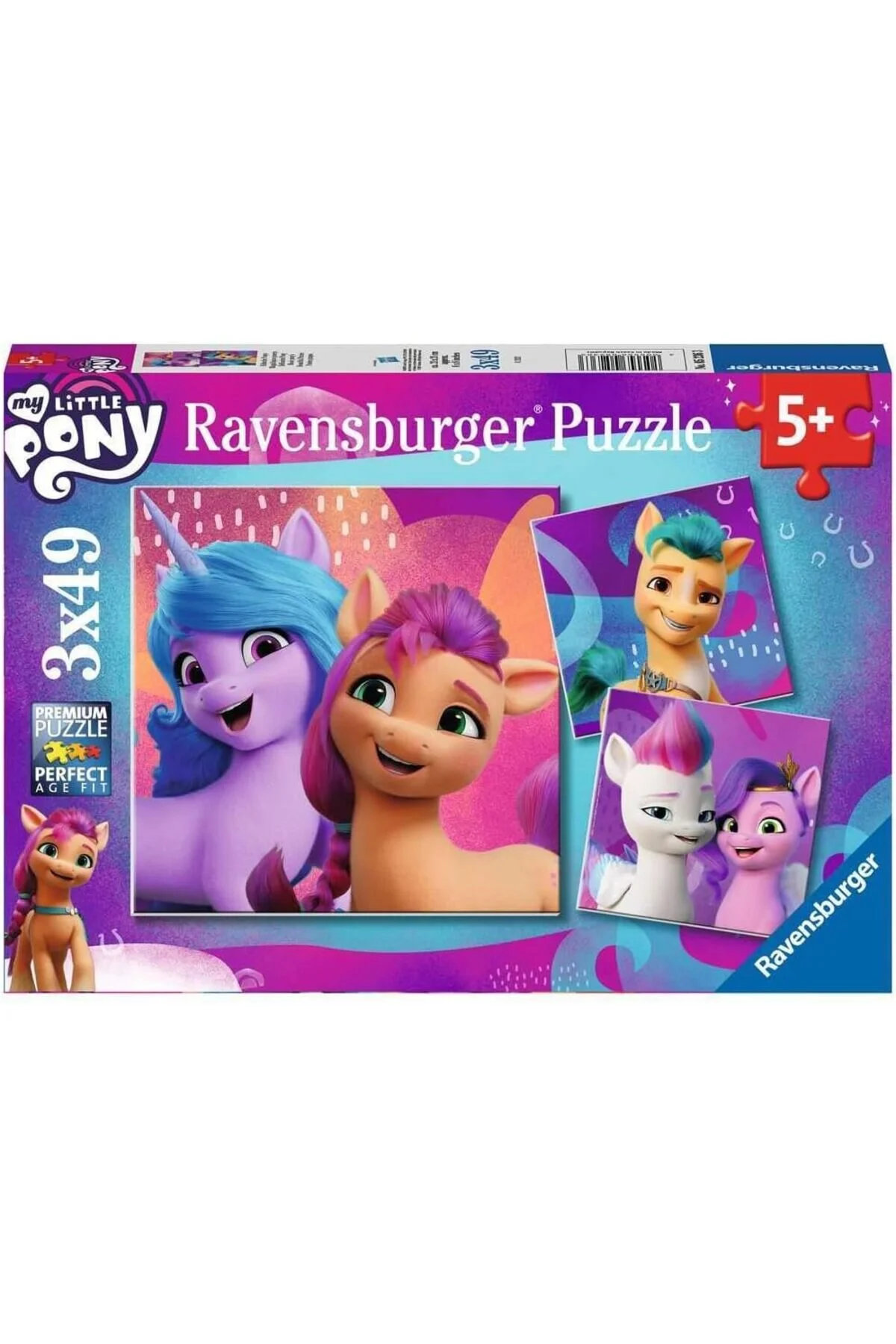 پازل کودکان PRSTORE MY LITTLE PONY 3X49 قطعه فروشگاه چند رنگPR STOREMAX