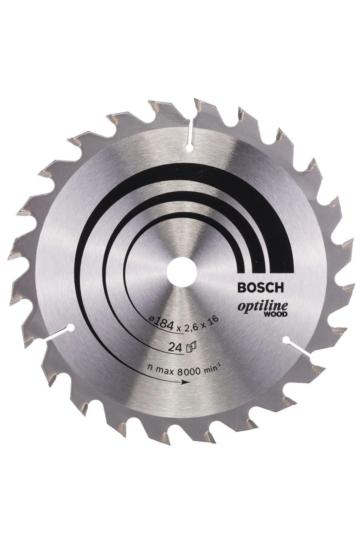 اره دایره ای OPTILIN چوب 184X16MM 24 دندان بوش Bosch