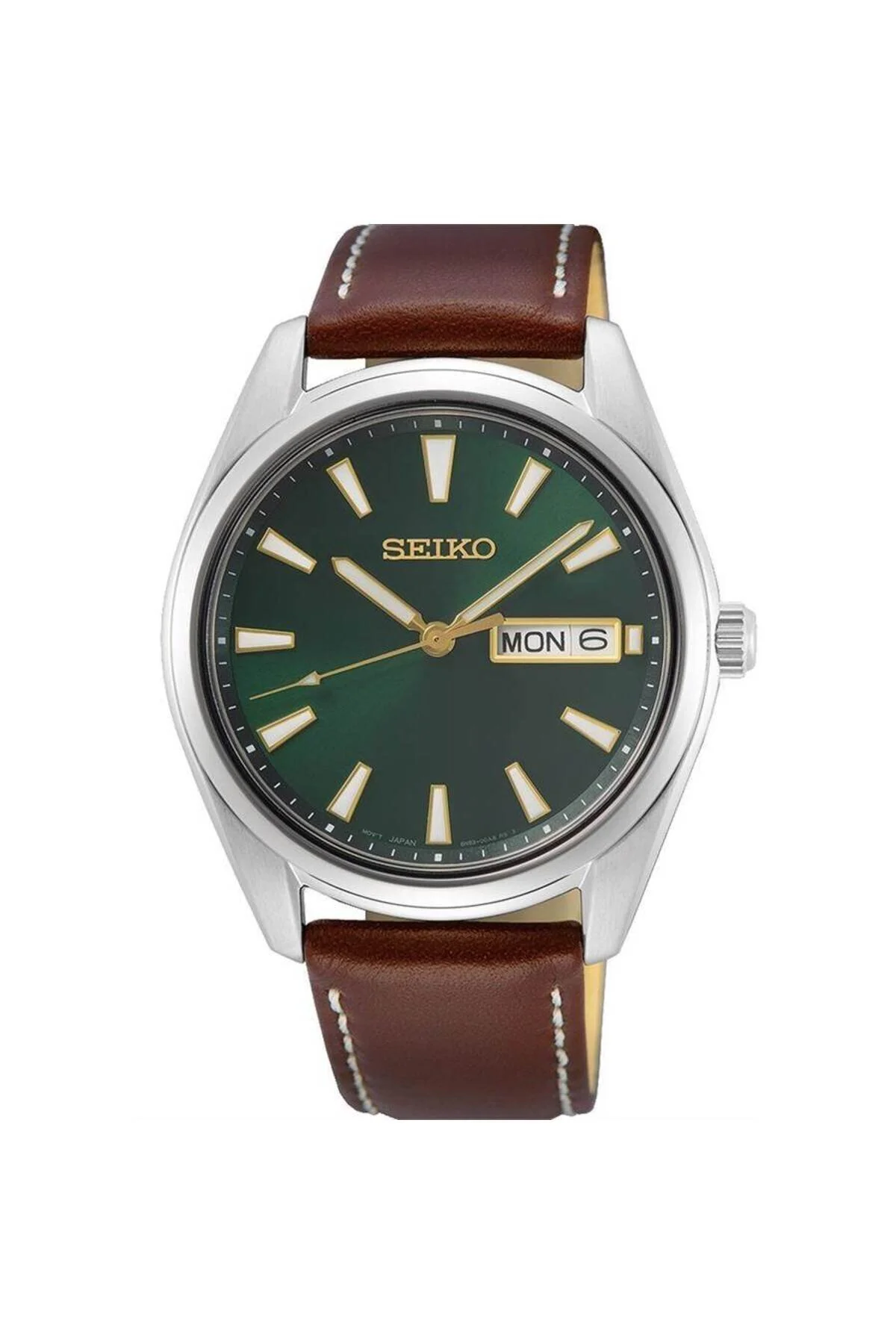 ساعت مردانه چرمی سبز SUR449P 12 40 میلی متر سیکو اورجینال Seiko