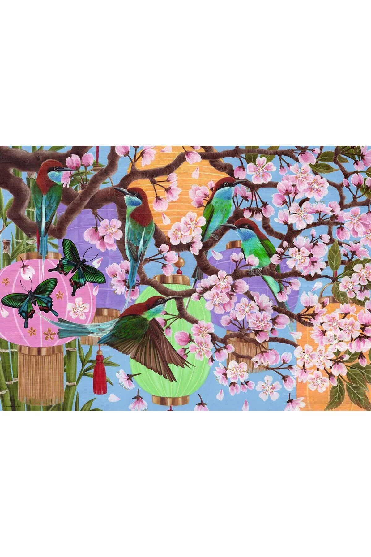 پازل RAVENSBURGER 1000 PIECE CHERRY BLOSSOM TIME PUZZLE از ترکیه Ravens