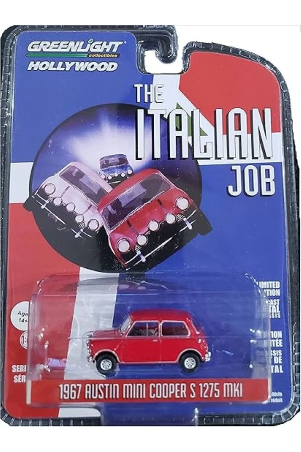مدل خودرو 1967 AUSTIN MINI COOPER S 1275 MKI کار ایتالیایی 44880 B DEICAST 1:64 گرین لایت Greenlight
