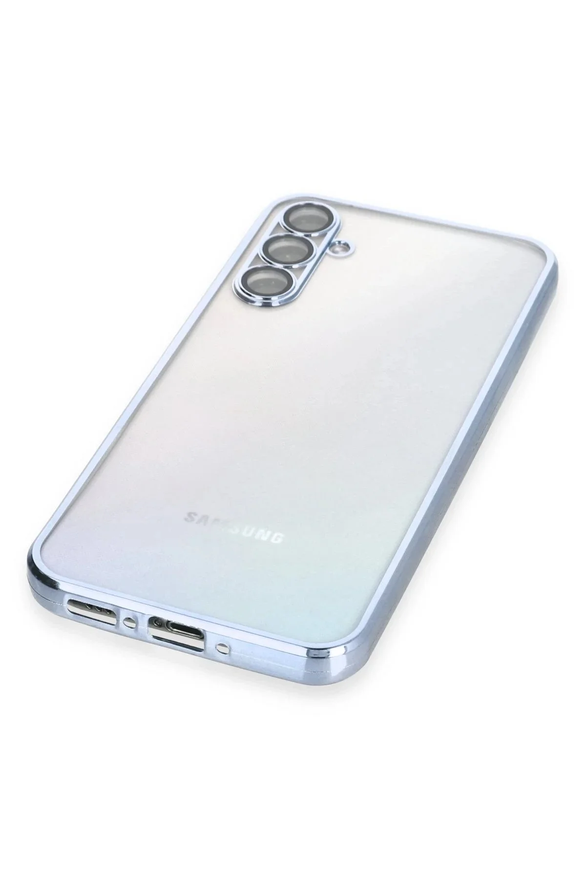 کاور و قاب سیلیکونی SAMSUNG GALAXY A34 5G با لنز آبی روشن CepteToptan
