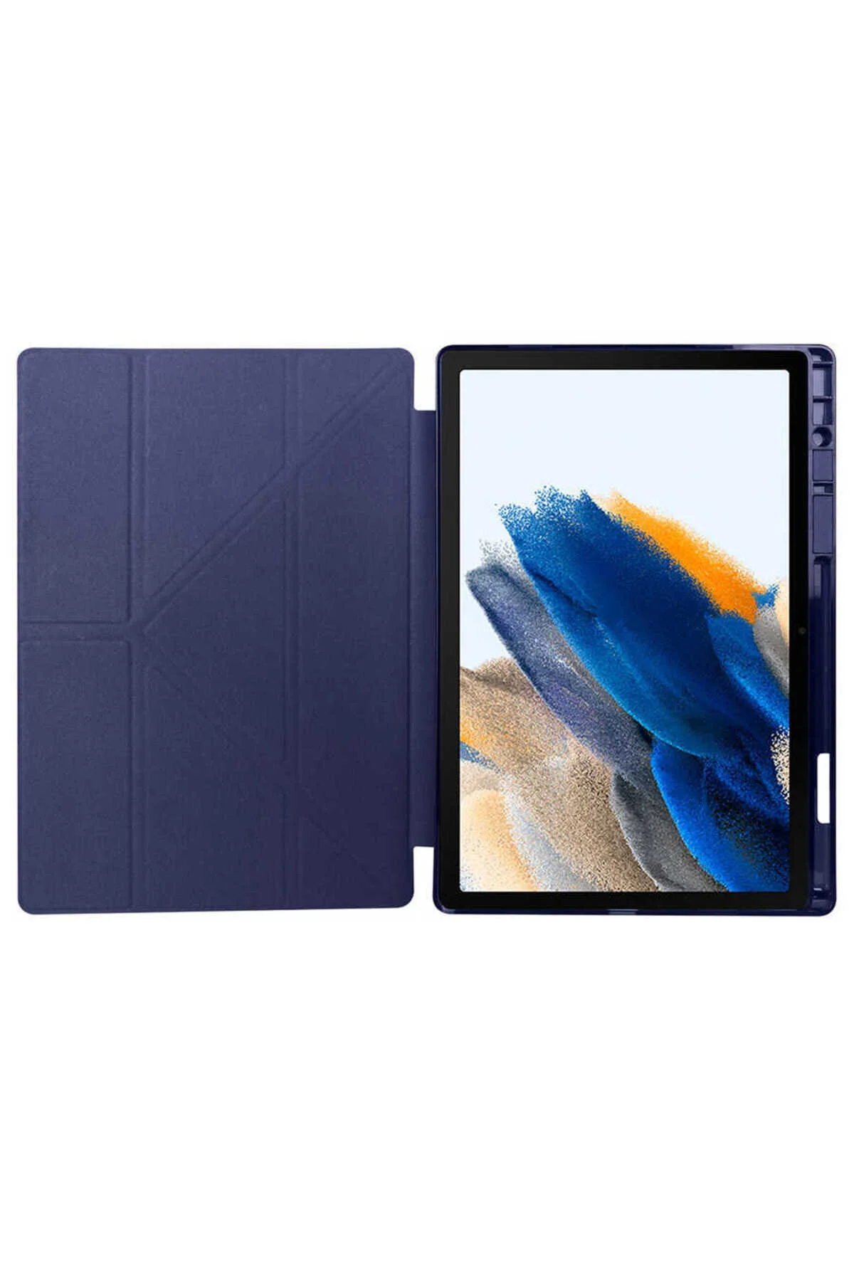 کاور تبلت قاب تاشو سازگار SAMSUNG GALAXY TAB A8 10.5 X200 با پایه نگهدارنده قلم و حالت خواب Yesnıce