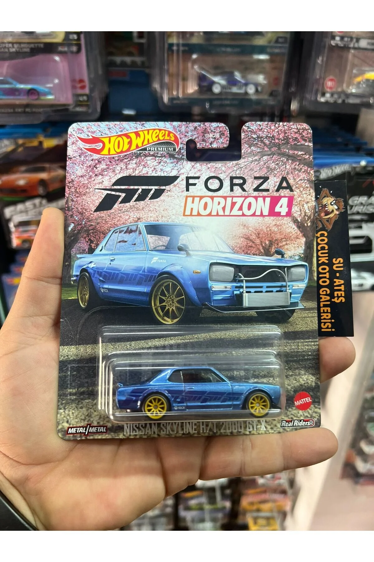 ماشین اسباب بازی NISSAN SKYLINE H T 2000 GT X PREMIUM مدل نادر از FORZA HORIZON 4 SERIES هات ویلز HOT WHEELS