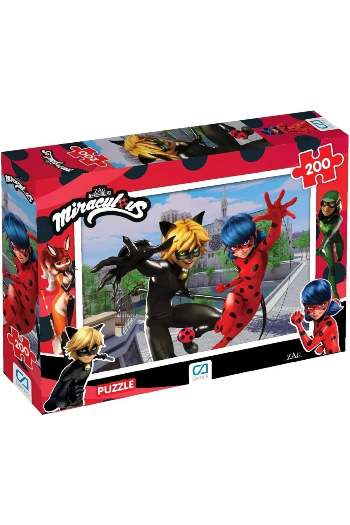 پازل MUARTSHOP GAMES MIRACLE: LADYBUG AND CAT NOIR دارای مجوز 200 تکه کودکانه 33X48CM STOREMAX