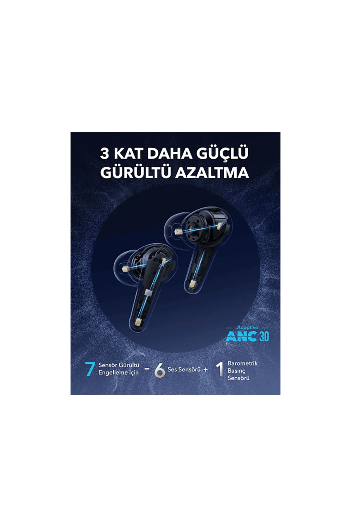 هدفون بلوتوث TWS داخل گوش SOUNDCORE LIBERTY 4 PRO ANC در هدست سرب سفید Anker