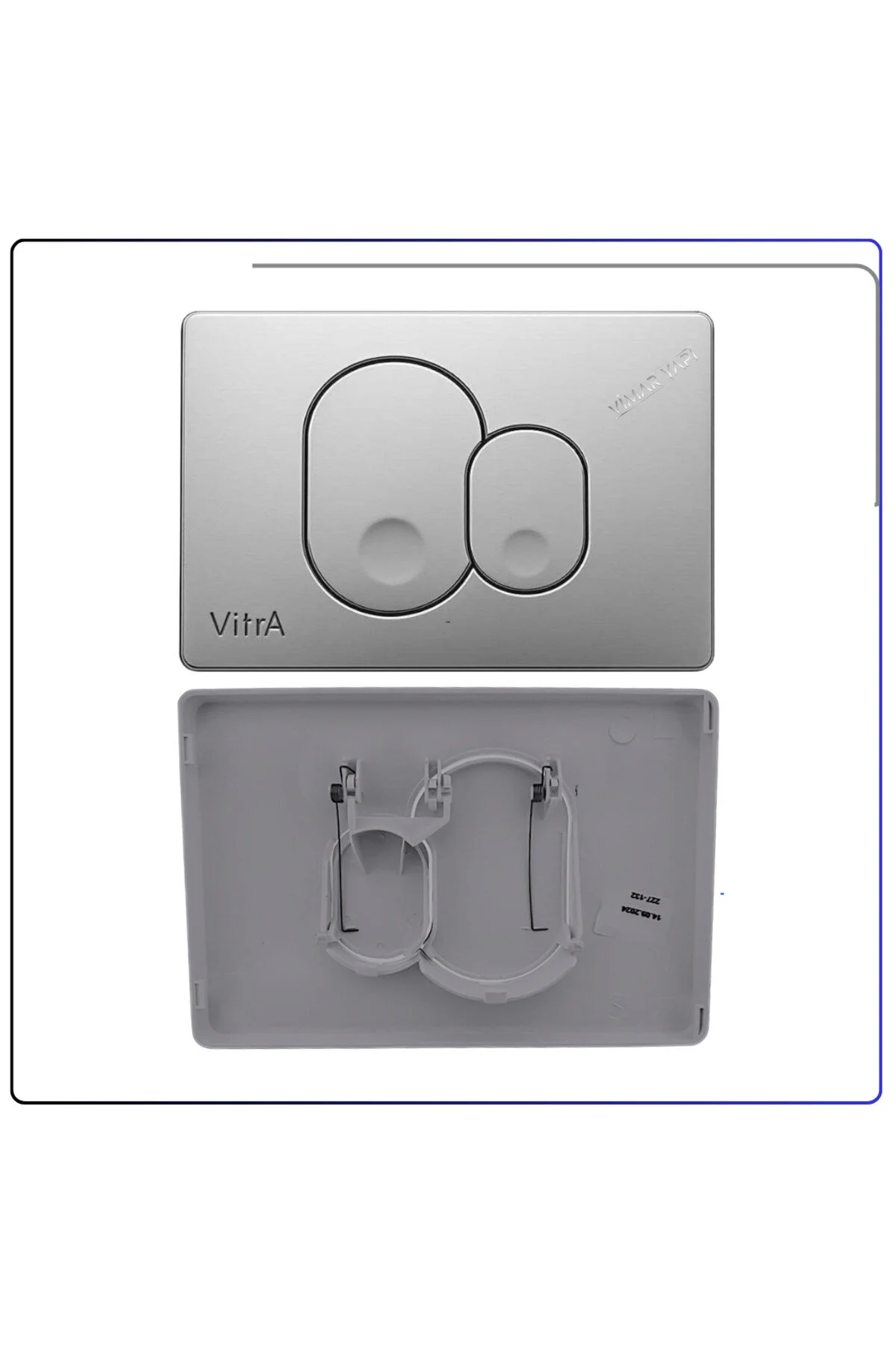 مخزن 426911YP کنترل پنل کروم مات قسمت جلویی 711 1085 VitrA