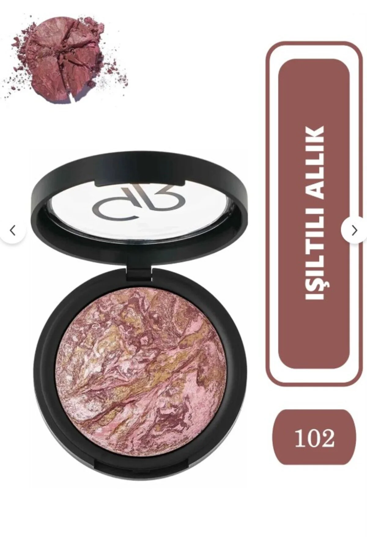 رژگونه استارداست پخته شده شماره: 102 Golden Rose