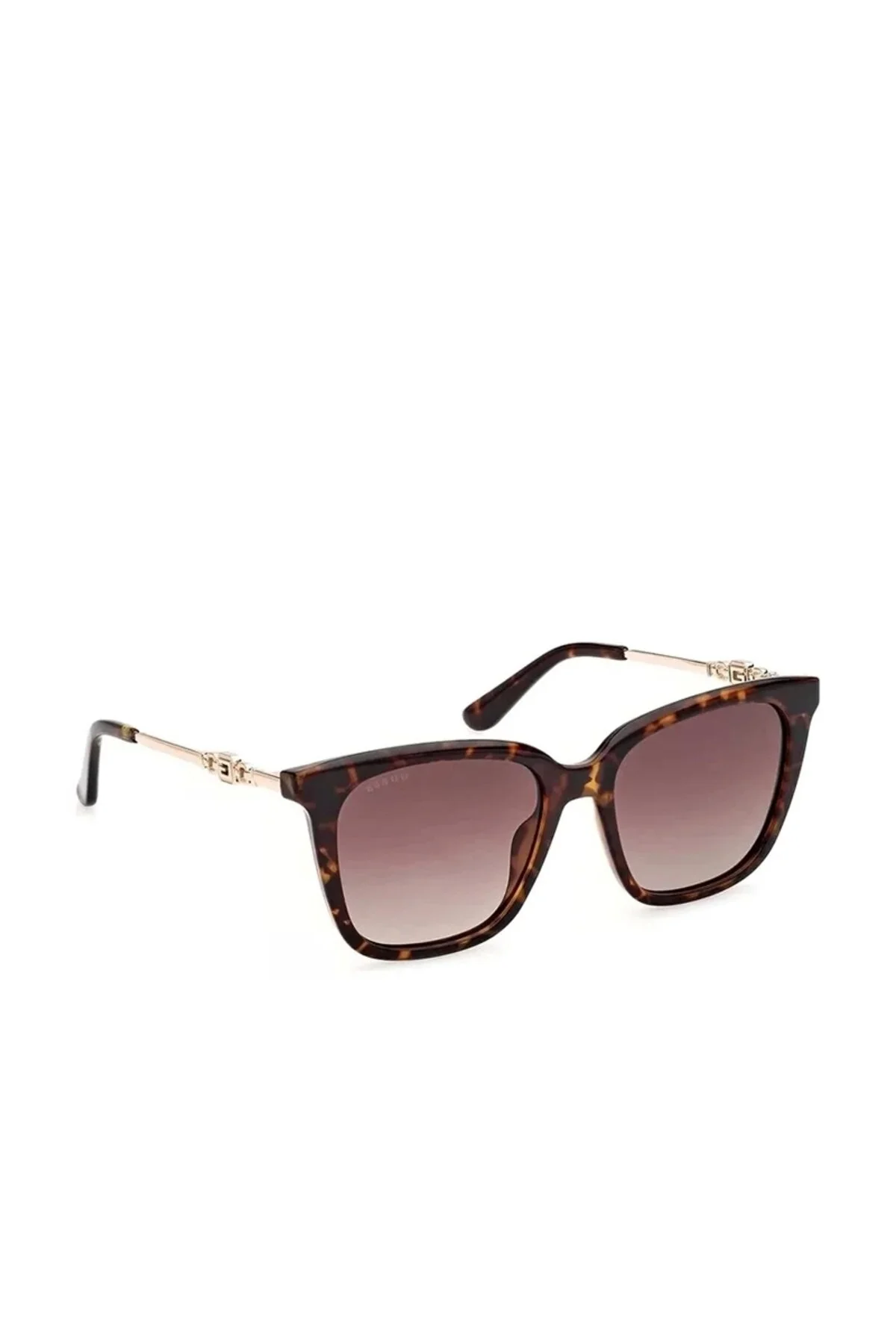 گلس زنانه GU7886S 52F 53 با طراحی مدرن و شیک، محافظت UV400 و لنز دگرادیه Guess