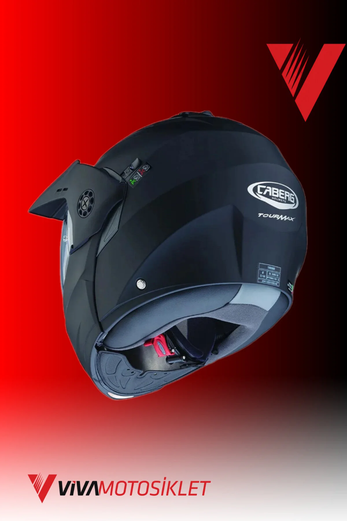 کلاه کاسکت موتورسیکلت مشکی Tourmax X Matt کبرگ Caberg