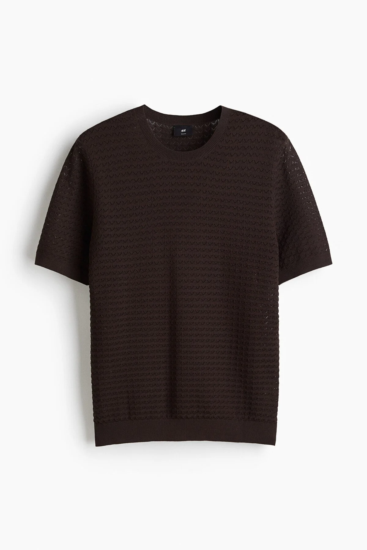 تی شرت مردانه لباس بافتنی T SHIRT SLIM FIT اچ اند ام اورجینال H&M