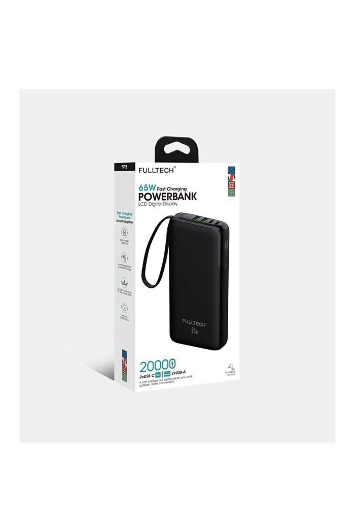 پاوربانک 65 واتی شارژ سریع 20000 میلی آمپر ساعتی شارژر قابل حمل با نمایشگر دیجیتال LCD اورجینال EN SİGA
