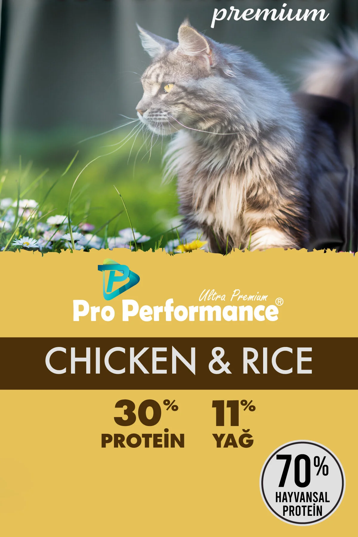 غذای خشک گربه مرغ بزرگسالان 15 کیلوگرم Pro Performance
