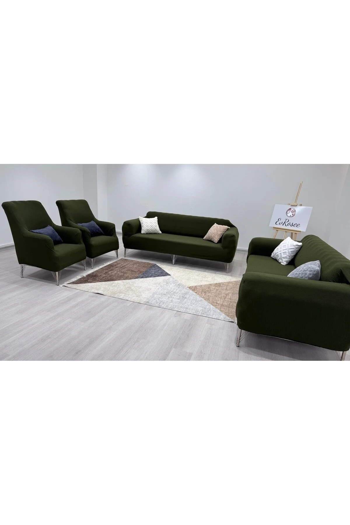 روکش مبل مجموعه پوشش صندلی LYCRA 3 1 CASE SET PRODUCT NEWPILE HOME EvRosee
