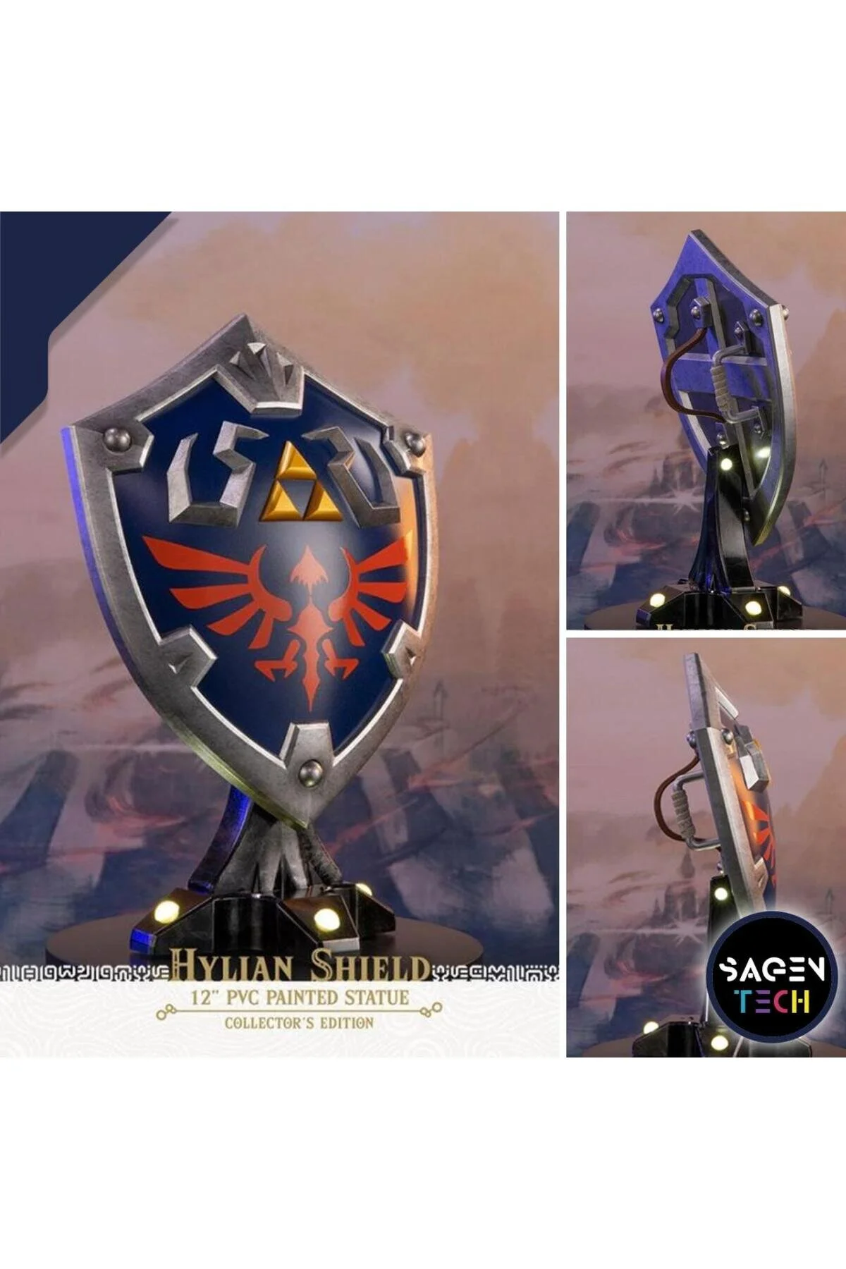 فیگور THE LEGEND OF ZELDA BREATH WILD – مجسمه پی وی سی کلکسیونی HYLIAN SHIELD 29 سانتی متری First 4 Figures